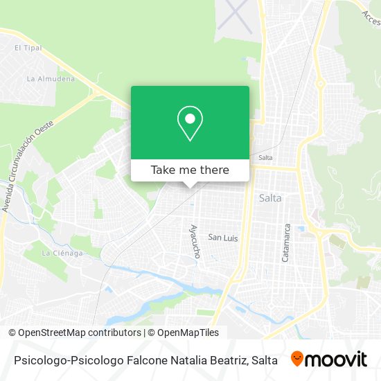 Psicologo-Psicologo Falcone Natalia Beatriz map