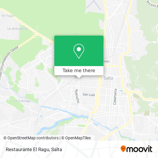 Mapa de Restaurante El Ragu