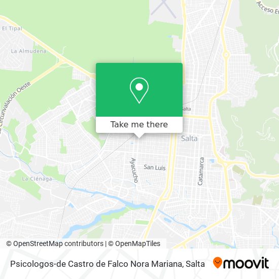 Psicologos-de Castro de Falco Nora Mariana map