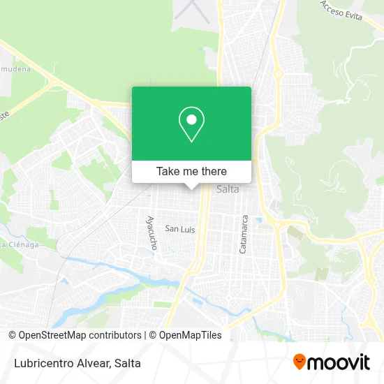 Lubricentro Alvear map