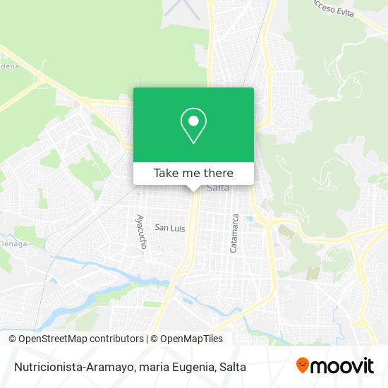 Nutricionista-Aramayo, maria Eugenia map