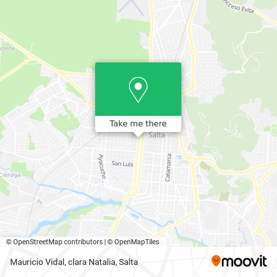 Mapa de Mauricio Vidal, clara Natalia