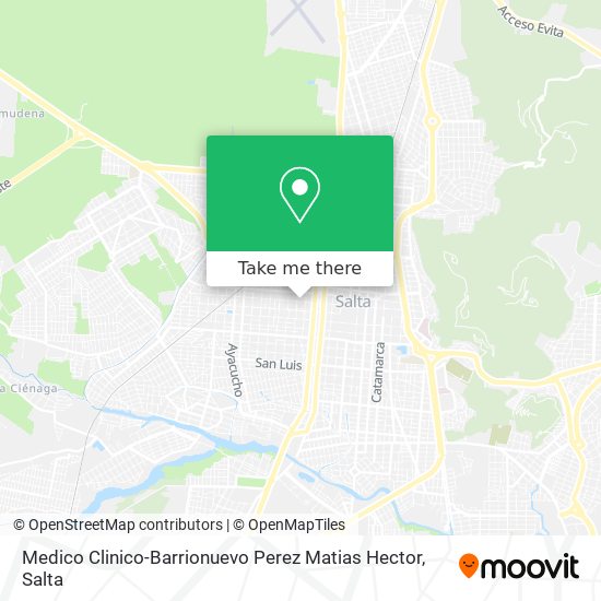Medico Clinico-Barrionuevo Perez Matias Hector map