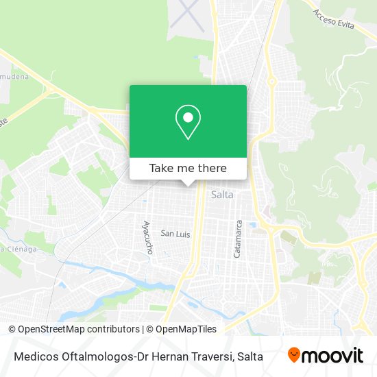 Medicos Oftalmologos-Dr Hernan Traversi map