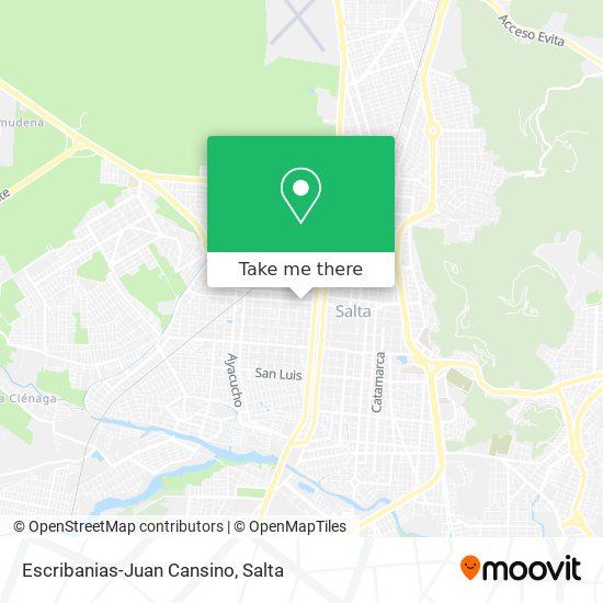 Escribanias-Juan Cansino map