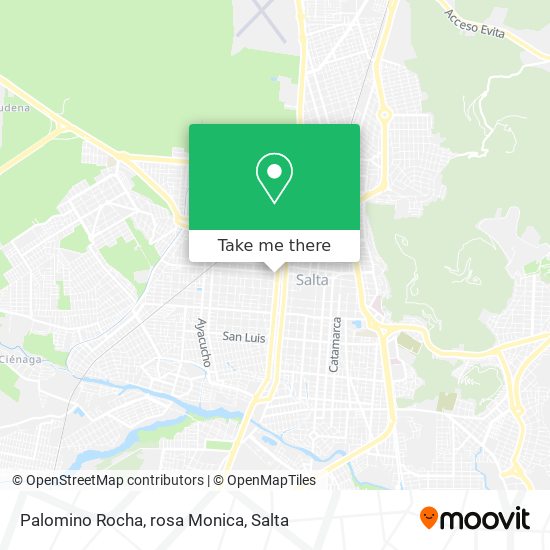 Palomino Rocha, rosa Monica map