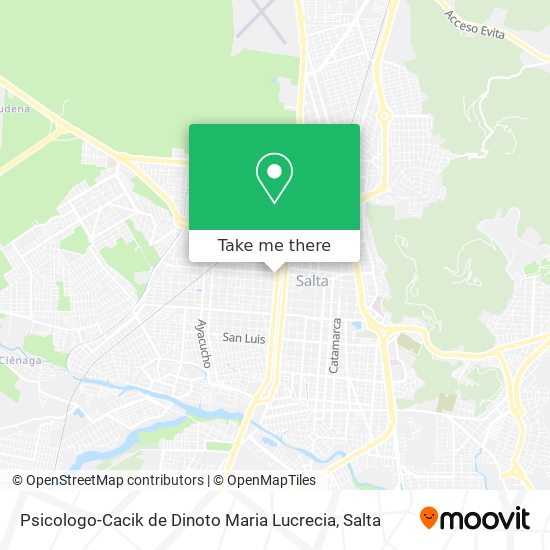Psicologo-Cacik de Dinoto Maria Lucrecia map