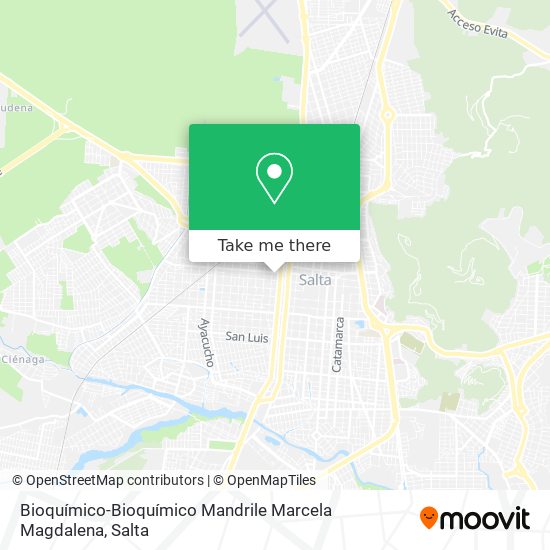 Mapa de Bioquímico-Bioquímico Mandrile Marcela Magdalena