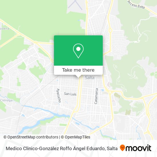 Medico Clinico-González Roffo Ángel Eduardo map