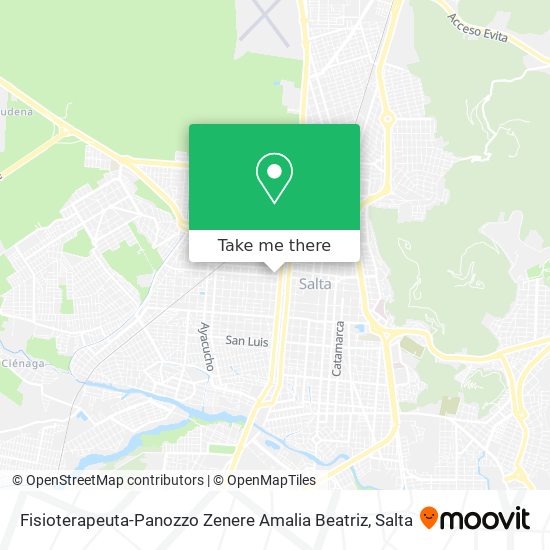 Fisioterapeuta-Panozzo Zenere Amalia Beatriz map