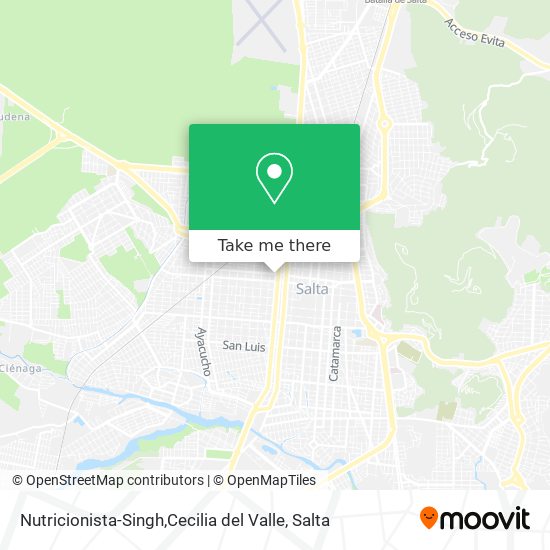 Nutricionista-Singh,Cecilia del Valle map