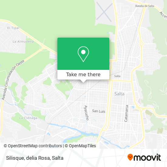 Mapa de Silisque, delia Rosa