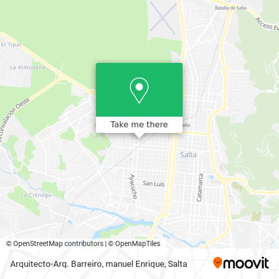 Mapa de Arquitecto-Arq. Barreiro, manuel Enrique