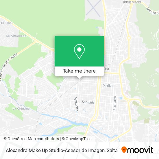 Mapa de Alexandra Make Up Studio-Asesor de Imagen
