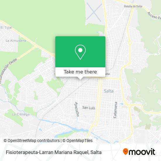 Fisioterapeuta-Larran Mariana Raquel map