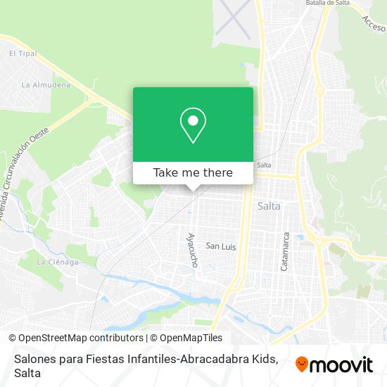 Mapa de Salones para Fiestas Infantiles-Abracadabra Kids