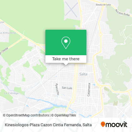 Kinesiologos-Plaza Cazon Cintia Fernanda map