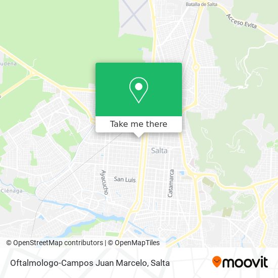 Mapa de Oftalmologo-Campos Juan Marcelo