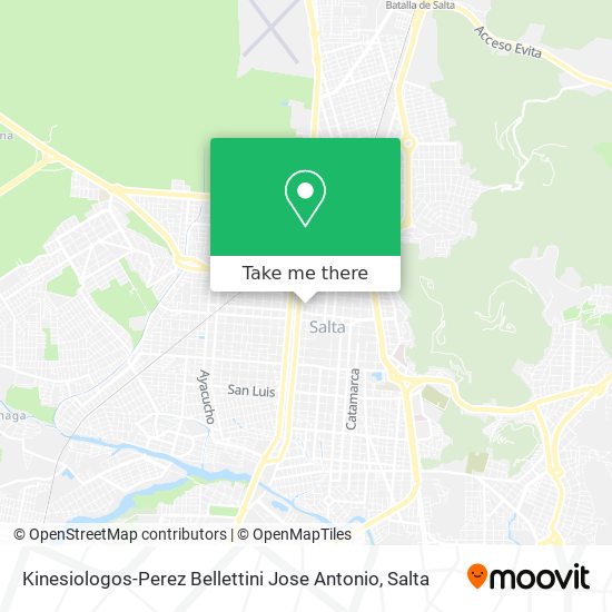 Kinesiologos-Perez Bellettini Jose Antonio map
