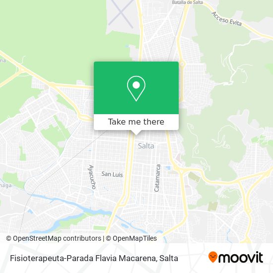 Fisioterapeuta-Parada Flavia Macarena map