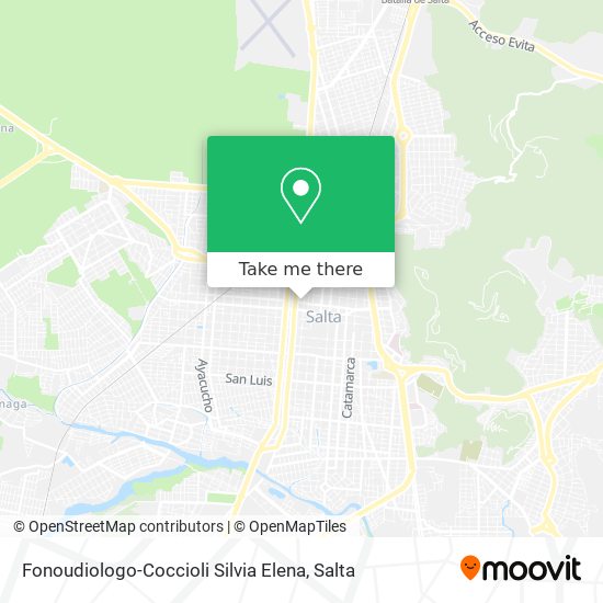 Mapa de Fonoudiologo-Coccioli Silvia Elena