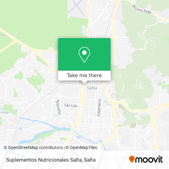 Mapa de Suplementos Nutricionales Salta