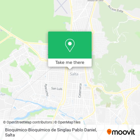Bioquímico-Bioquímico de Singlau Pablo Daniel map