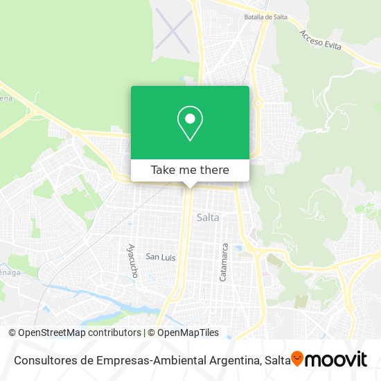 Consultores de Empresas-Ambiental Argentina map