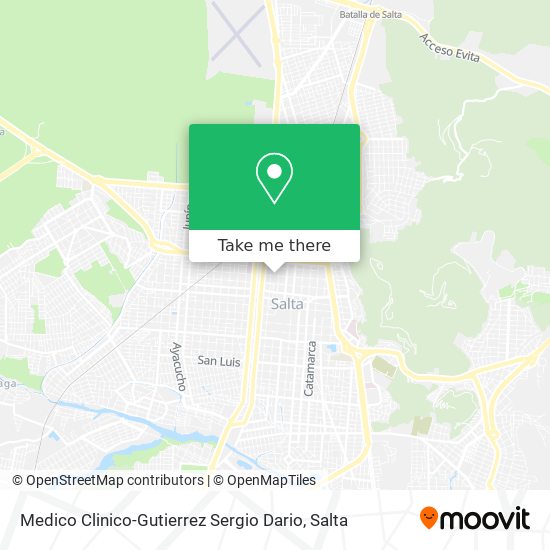 Medico Clinico-Gutierrez Sergio Dario map