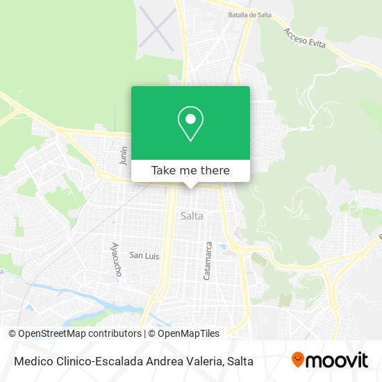 Medico Clinico-Escalada Andrea Valeria map