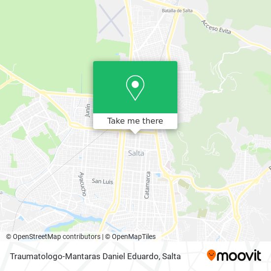 Mapa de Traumatologo-Mantaras Daniel Eduardo