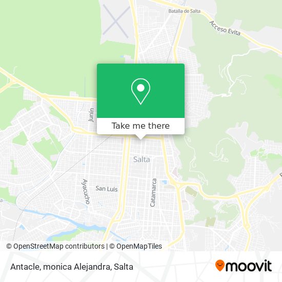Antacle, monica Alejandra map
