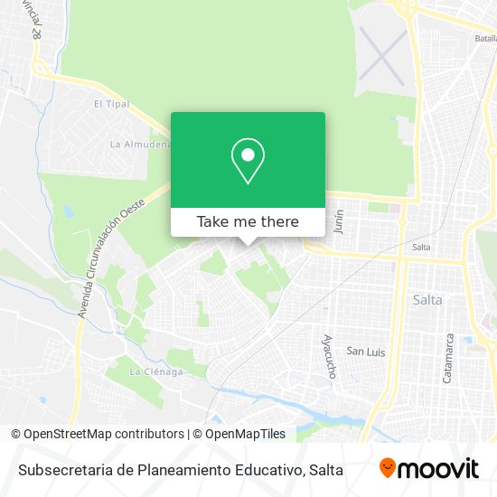 Mapa de Subsecretaria de Planeamiento Educativo
