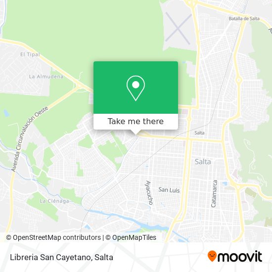 Mapa de Libreria San Cayetano