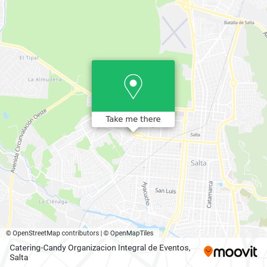 Mapa de Catering-Candy Organizacion Integral de Eventos