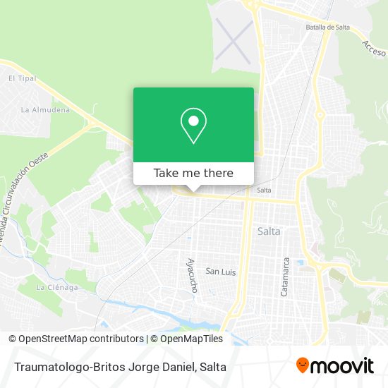 Mapa de Traumatologo-Britos Jorge Daniel