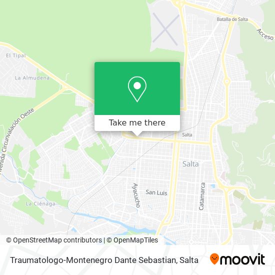 Traumatologo-Montenegro Dante Sebastian map