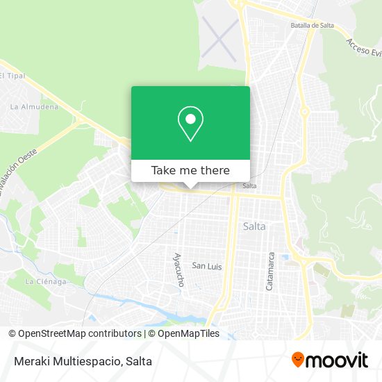 Mapa de Meraki Multiespacio