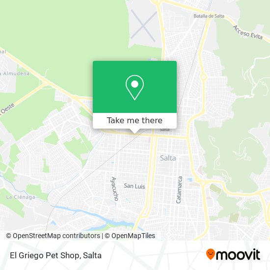 El Griego Pet Shop map