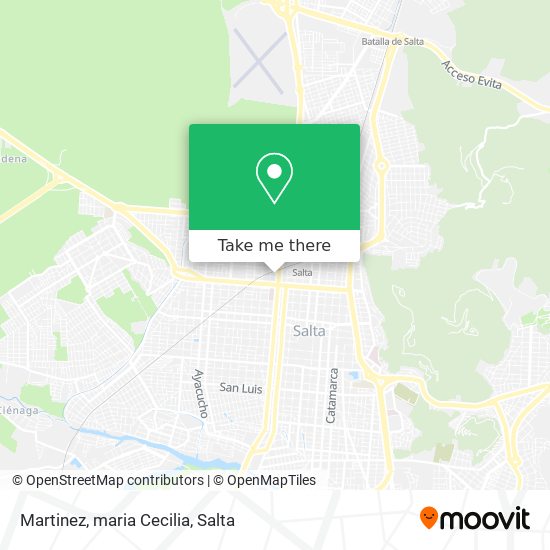 Mapa de Martinez, maria Cecilia