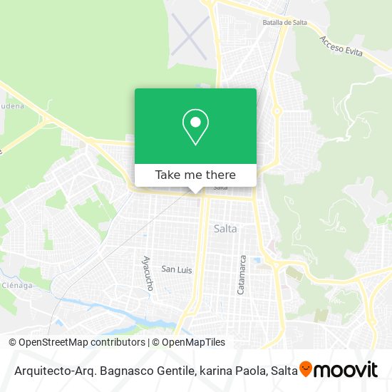 Arquitecto-Arq. Bagnasco Gentile, karina Paola map