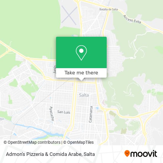 Admon's Pizzería & Comida Arabe map