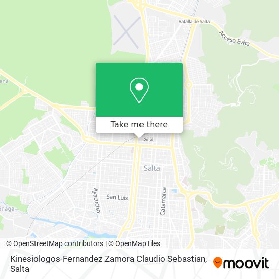 Mapa de Kinesiologos-Fernandez Zamora Claudio Sebastian