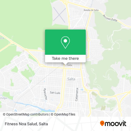 Mapa de Fitness Noa Salud