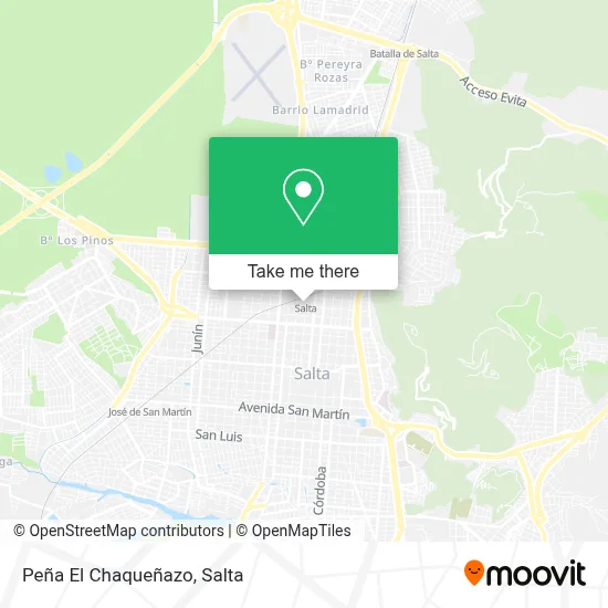 Peña El Chaqueñazo map