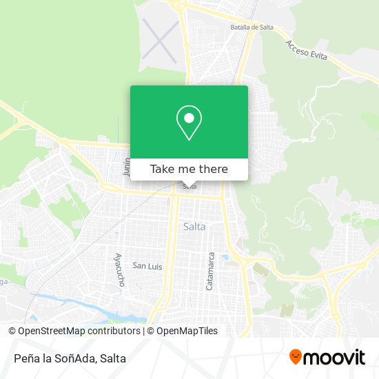 Peña la SoñAda map