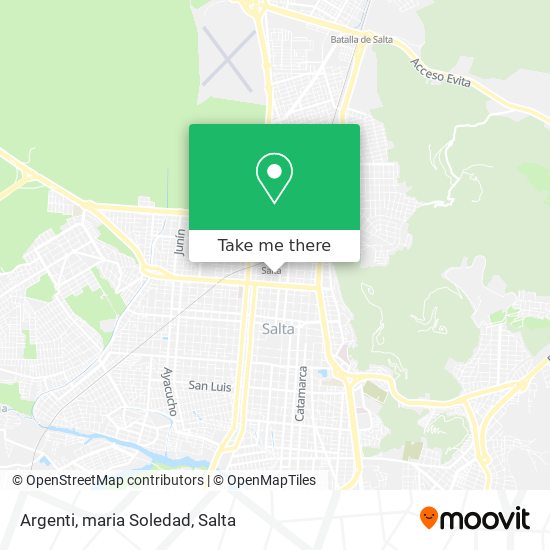 Mapa de Argenti, maria Soledad