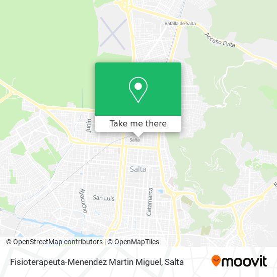 Mapa de Fisioterapeuta-Menendez Martin Miguel