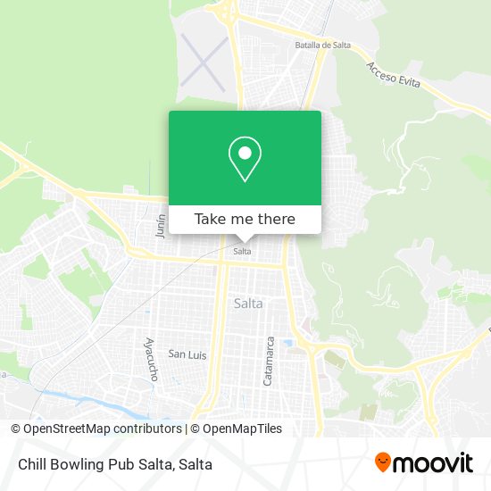 Mapa de Chill Bowling Pub Salta