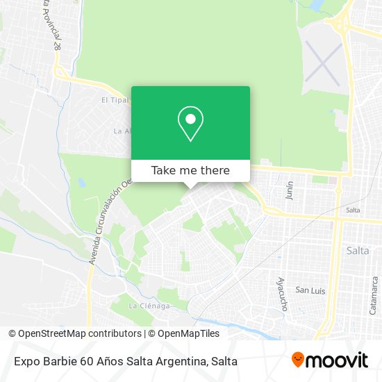 Expo Barbie 60 Años Salta Argentina map